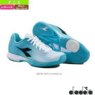 ディアドラ(DIADORA)のDIADORA テニスシューズ　オムニクレー　24.0 美品(シューズ)