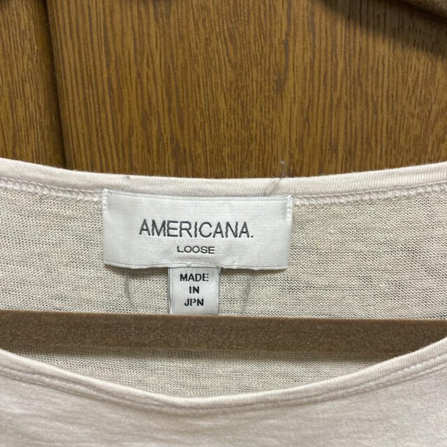 AMERICANA(アメリカーナ)のアメリカーナ　半袖Tシャツ レディースのトップス(Tシャツ(半袖/袖なし))の商品写真