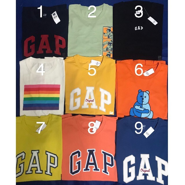 GAP(ギャップ)の【新品未使用タグ付き正規品 10枚セット】GAP　Tシャツ メンズのトップス(Tシャツ/カットソー(半袖/袖なし))の商品写真