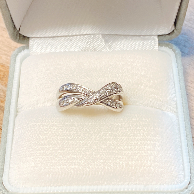 お値下げ！！pt900一粒ダイヤモンドリング☆0.19ct☆