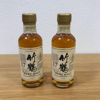 ニッカウイスキー(ニッカウヰスキー)の竹鶴　17年 180ml  日曜まで値下げ(ウイスキー)