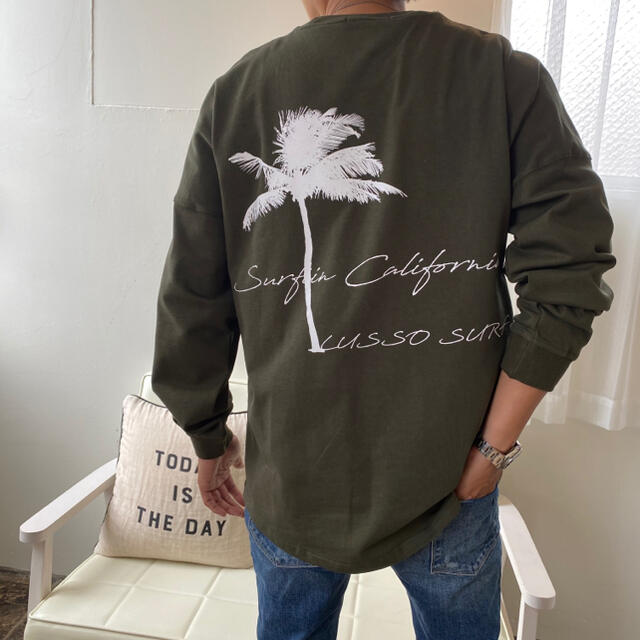 STANDARD CALIFORNIA(スタンダードカリフォルニア)のストリートファッション☆LUSSO SURF パームツリーロンT Sサイズ☆ メンズのトップス(Tシャツ/カットソー(七分/長袖))の商品写真