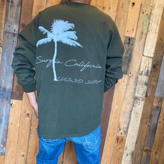 スタンダードカリフォルニア(STANDARD CALIFORNIA)のストリートファッション☆LUSSO SURF パームツリーロンT Sサイズ☆(Tシャツ/カットソー(七分/長袖))