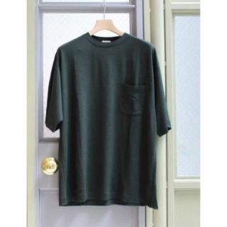 コモリ(COMOLI)のCOMOLI 18SS ウール天竺半袖クルー グリーン 2(Tシャツ/カットソー(半袖/袖なし))