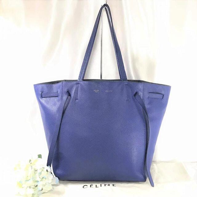 celine(セリーヌ)のセリーヌ　カバ　ファントム　レザー　青　トートバッグ レディースのバッグ(トートバッグ)の商品写真