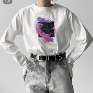 ページボーイ(PAGEBOY)の【PAGEBOY ページボーイ】タグ付き新品未使用　ラメフォトTシャツ(Tシャツ(長袖/七分))