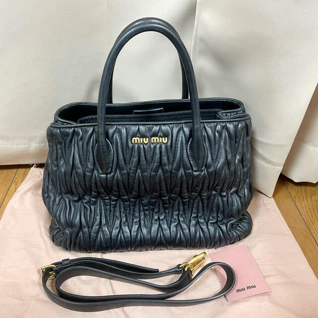 ミュウミュウ miu miu マテラッセ ショルダーバッグ トートバッグ 美品