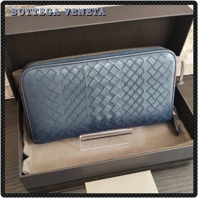 お気にいる】 Bottega 【鑑定済】 超美品 長財布 ラウンドファスナー