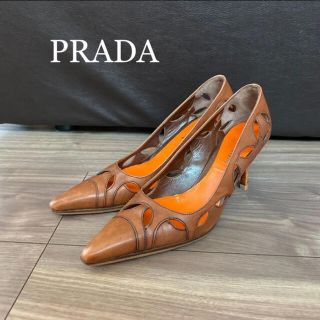 プラダ(PRADA)の【PRADA】カッティングデザイン パンプス 23cmの方に(ハイヒール/パンプス)