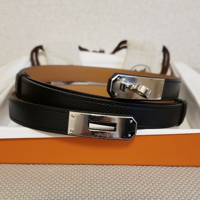 極美品‼️HERMES エルメス　♥ケリーベルト ★シルバー金具