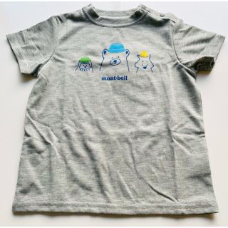 モンベル(mont bell)のmont-bell キッズ Tシャツ グレー 動物イラスト90cm(Tシャツ/カットソー)