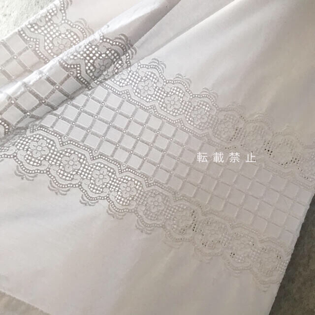 1度着用 TOUJOURS トゥジュー レース刺繍 シャツドレス ワンピース