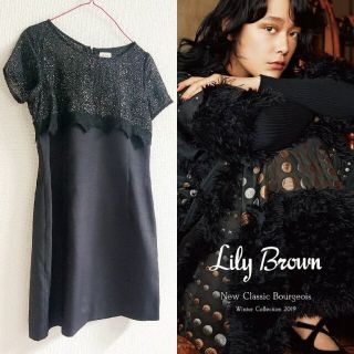 リリーブラウン(Lily Brown)のアンティーク 中世 ドレス ブラック レース H&M ZARA 好きにも(ミニワンピース)