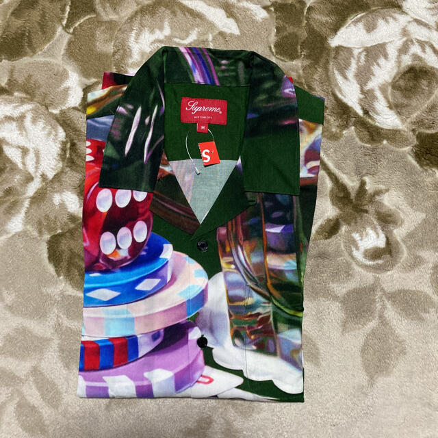 18aw Supreme CASINO カジノ　Rayon シャツ　tシャツ