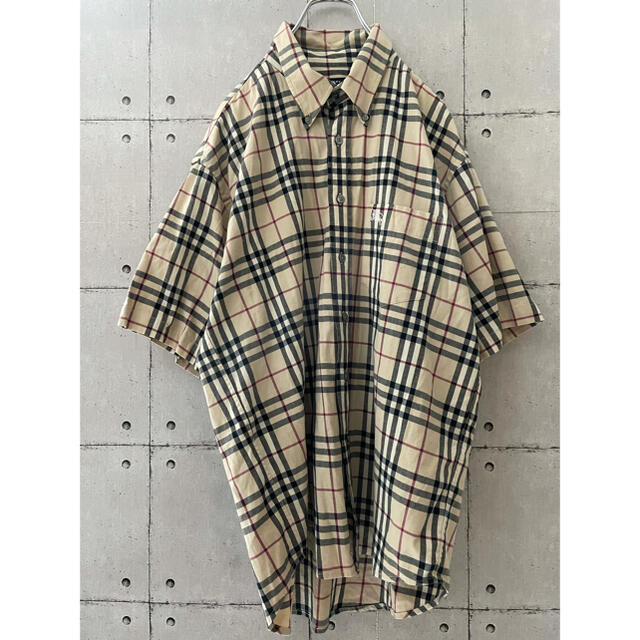 【人気】Burberry  チェック　半袖　シャツ メンズのトップス(シャツ)の商品写真