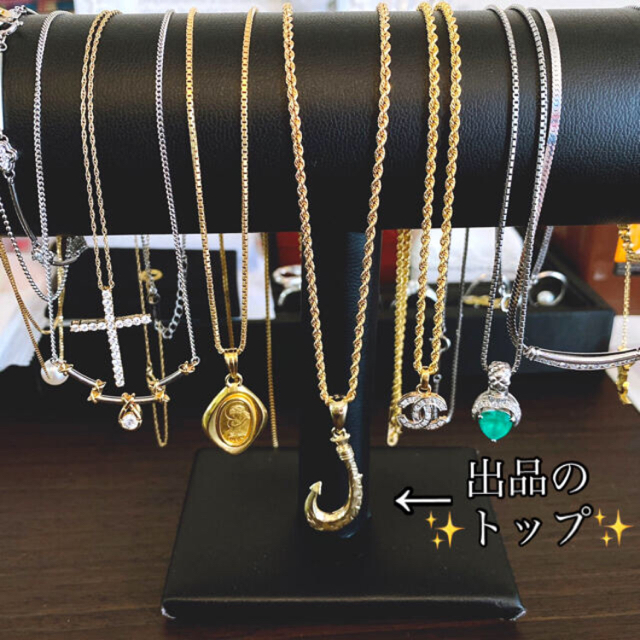 さたん様ご専用です✨3点おまとめ✨K18スネークリング K14ダイヤネックレス レディースのアクセサリー(ネックレス)の商品写真