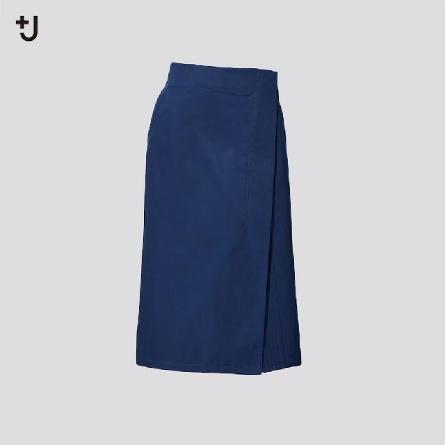 UNIQLO(ユニクロ)の美品 ユニクロ プラスJ コットンリネンラップスカート64 レディースのスカート(ひざ丈スカート)の商品写真