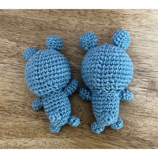 くま 編みぐるみ ハンドメイド ブサイク 可愛い 2個セット