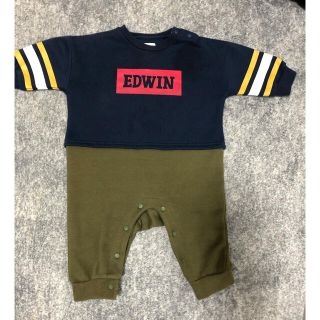 エドウィン(EDWIN)のエドウィン EDWIN 男の子　70 ロンパース　裏起毛(カバーオール)