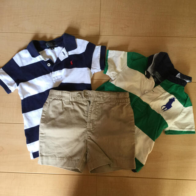 Ralph Lauren(ラルフローレン)のラルフローレン ポロシャツ2枚＆ショートパンツ　サイズ80  キッズ/ベビー/マタニティのベビー服(~85cm)(シャツ/カットソー)の商品写真