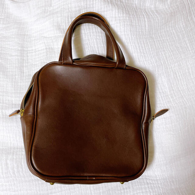 fig London(フィグロンドン)のfig london grandma hand bag brown 本革　レザー レディースのバッグ(ハンドバッグ)の商品写真