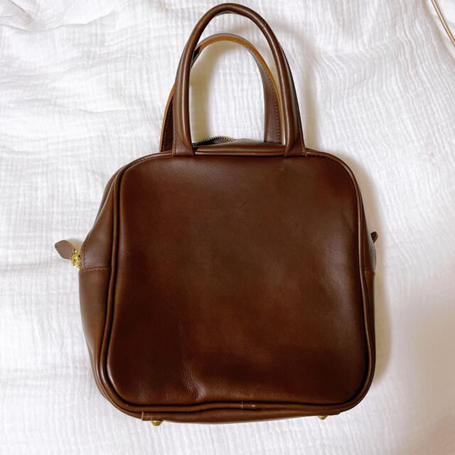 fig London(フィグロンドン)のfig london grandma hand bag brown 本革　レザー レディースのバッグ(ハンドバッグ)の商品写真