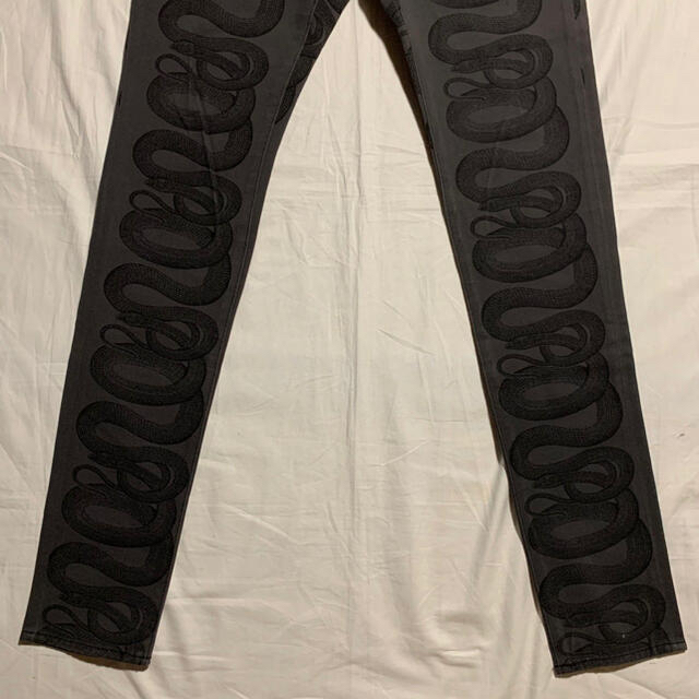HYSTERIC GLAMOUR ヒステリック ヘビ柄 デニム パンク www