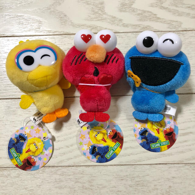 SESAME STREET(セサミストリート)のセサミ ストラップ3点セット☆ エンタメ/ホビーのおもちゃ/ぬいぐるみ(キャラクターグッズ)の商品写真