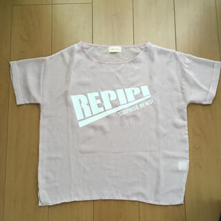 レピピアルマリオ(repipi armario)のレピピアルマリオ　シフォントップスM(Tシャツ/カットソー)
