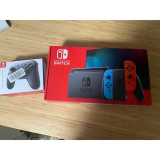 ニンテンドースイッチ(Nintendo Switch)のNintendo Switch 本体＋プロコントローラー ニンテンドースイッチ(家庭用ゲーム機本体)