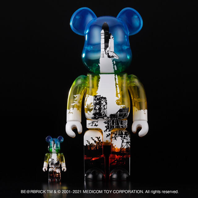 MEDICOM TOY(メディコムトイ)のSPACE SHUTTLE BE@RBRICK LAUNCH 100%&400% エンタメ/ホビーのフィギュア(その他)の商品写真