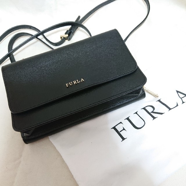 FURLA  お財布ショルダー  ブラック