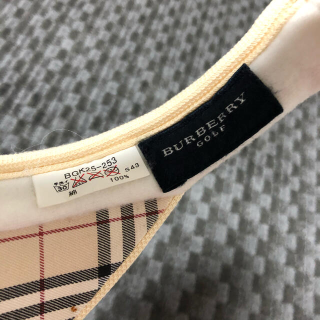 BURBERRY(バーバリー)のバーバリーゴルフ　サンバイザー スポーツ/アウトドアのゴルフ(その他)の商品写真