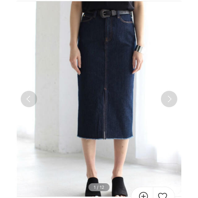 AZUL by moussy(アズールバイマウジー)のAZUL by moussy デニムタイトスカート　美品！ レディースのスカート(ロングスカート)の商品写真