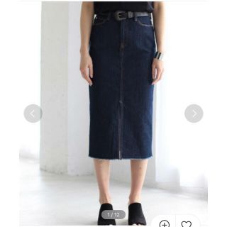 アズールバイマウジー(AZUL by moussy)のAZUL by moussy デニムタイトスカート　美品！(ロングスカート)