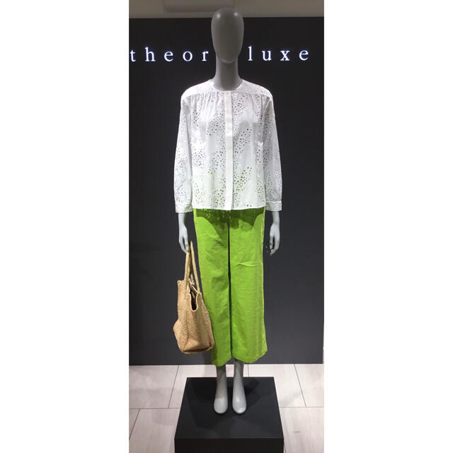 Theory luxe 19ss アイレットレースブラウス