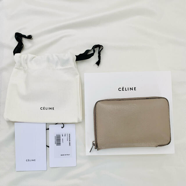 celine(セリーヌ)のCELINE ♡ 財布 ジップウォレット グレージュ レディースのファッション小物(財布)の商品写真