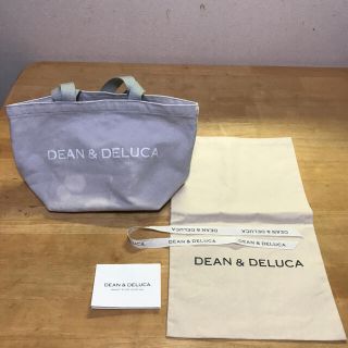 ディーンアンドデルーカ(DEAN & DELUCA)のDEAN &DELUCAライトグレーミニトートバック,ギフト用キナリ布袋リボン付(トートバッグ)