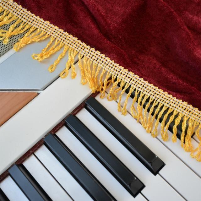 【新品】電子ピアノカバー 赤　2点セット 楽器の鍵盤楽器(電子ピアノ)の商品写真