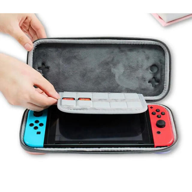 Switch　スイッチケース　収納カバー　耐衝撃 薄型 ピンク パープルー エンタメ/ホビーのゲームソフト/ゲーム機本体(家庭用ゲーム機本体)の商品写真