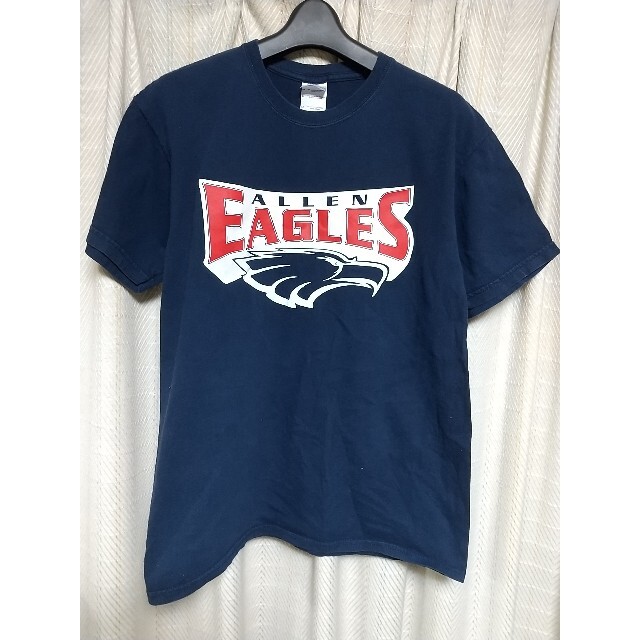 ALLEN EAGLES ロゴプリント 半袖 Tシャツ Ｍサイズ 紺色 アメカジ