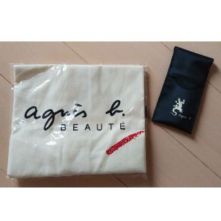 アニエスベー(agnes b.)のアニエスb.【非売品】布製バックとメイクブラシセット(コフレ/メイクアップセット)