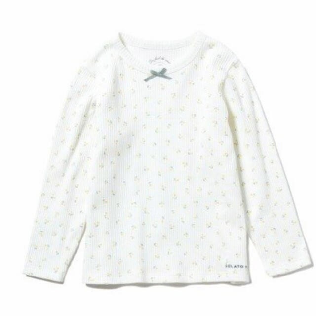 gelato pique(ジェラートピケ)のgelato pique リトルフラワー柄 セットアップ xxs キッズ/ベビー/マタニティのキッズ服女の子用(90cm~)(パジャマ)の商品写真