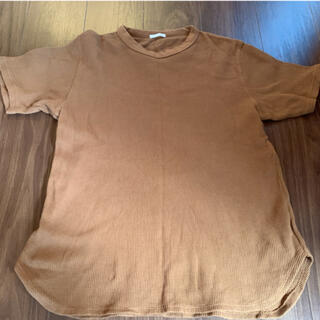 ジーユー(GU)のGU ブラウン　ティシャツ (Tシャツ/カットソー(半袖/袖なし))