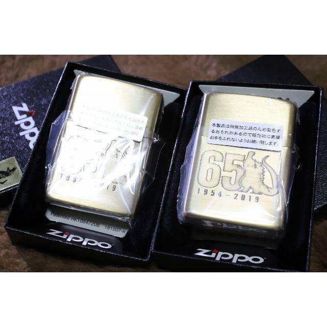 ZIPPO(ジッポー)の【ZIPPO】ゴジラ キングギドラ 65周年記念 限定ジッポー レア シリアル入 インテリア/住まい/日用品の日用品/生活雑貨/旅行(日用品/生活雑貨)の商品写真