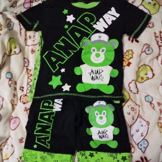 アナップキッズ(ANAP Kids)の男の子 夏物 アナップ ウェイ 半袖 半ズボン セット(Tシャツ/カットソー)