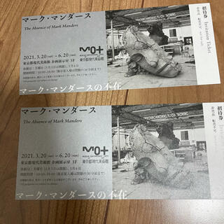 東京都現代美術館　マークマンダース　チケット(美術館/博物館)