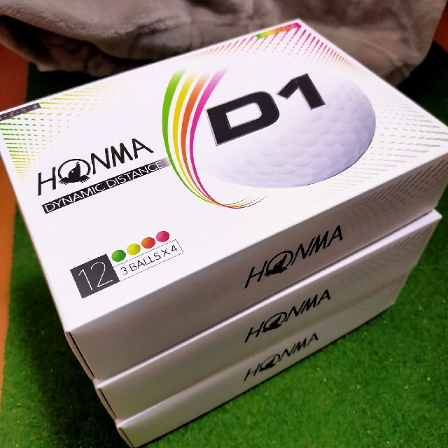 【新品・送料無料・３ダース】HONMA　D1 2020年モデル　グリーン 1