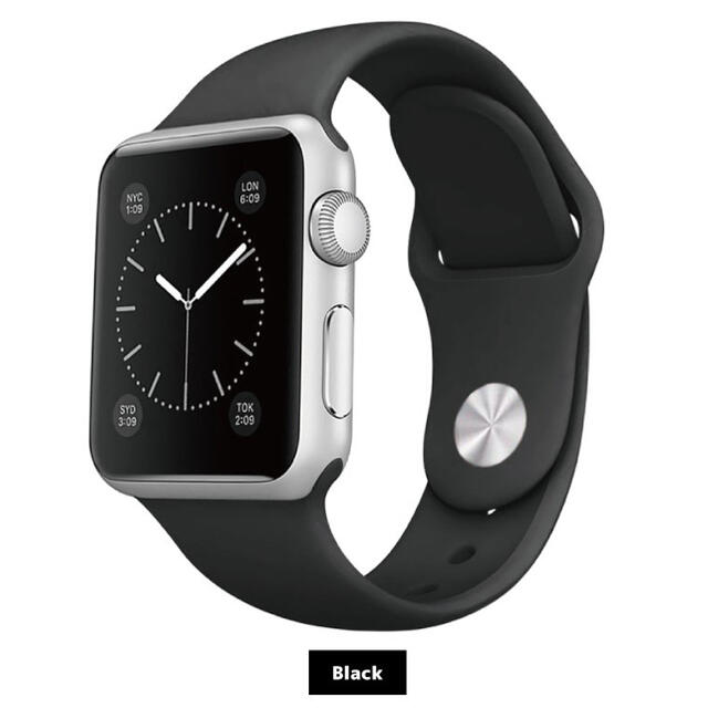 Apple Watch(アップルウォッチ)のApple  Watch シリコンバンド アップルウォッチバンド メンズの時計(ラバーベルト)の商品写真
