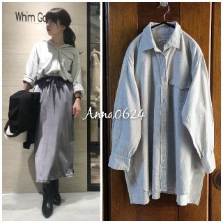 ドゥーズィエムクラス(DEUXIEME CLASSE)のウィムガゼット×Domani ビッグシルエット ネルシャツ ブラウス シャツ(シャツ/ブラウス(長袖/七分))